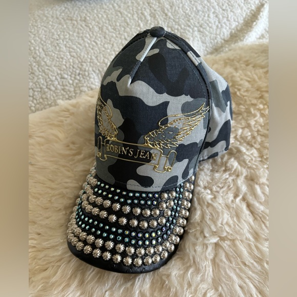 Robins Jean Hat very rare real leather and crystals